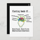 Psychische Gesundheit Postkarte (Vorne/Hinten)