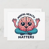 Psychische Gesundheit Postkarte (Vorne/Hinten)