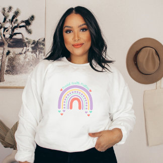 Psychische Gesundheit | Rainbow Peach Candy Sweatshirt