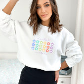 Psychische Gesundheit | Retro-Blume Peach Candy Sweatshirt