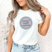 Psychische Gesundheit | Retro Circle French Gray T-Shirt