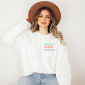 Psychische Gesundheit | Retro Quote Peach Candy Sweatshirt