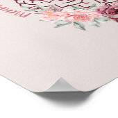 Psychische Gesundheit | Rosa Mind Side | Ästhetik Poster (Ecke)