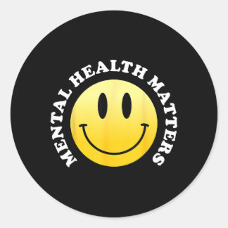 Psychische Gesundheit Runder Aufkleber