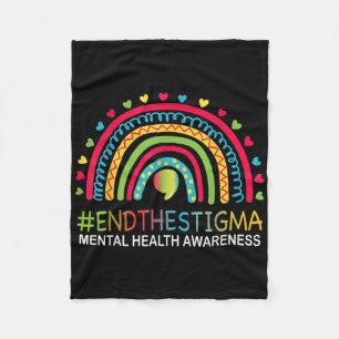 Psychische Gesundheit S beendet das Stigma Rainbow Fleecedecke