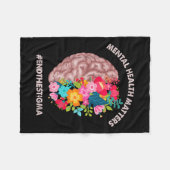 Psychische Gesundheit S Bewusstsein Monat Shirt En Fleecedecke (Vorderseite (Horizontal))