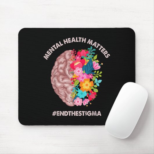 Psychische Gesundheit S Bewusstsein Monat Shirt En Mousepad (Mit Mouse)