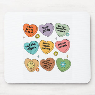 Psychische Gesundheit S Du bist genug Selbstfürsor Mousepad