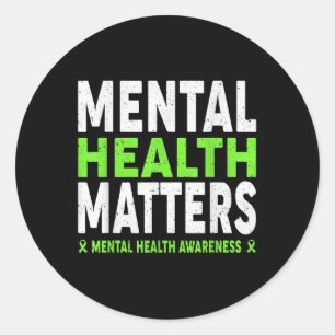 Psychische Gesundheit S Mental Health Awareness Mo Runder Aufkleber