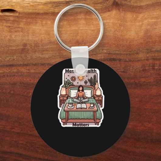 Psychische Gesundheit S - Positive Affirmation Dai Schlüsselanhänger (Vorderseite)