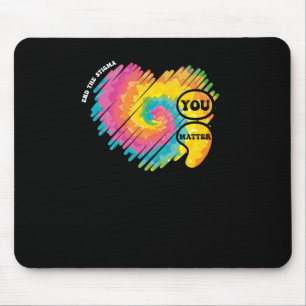Psychische Gesundheit S. Semicolon Mental Health A Mousepad