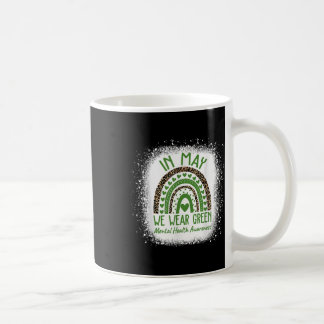 Psychische Gesundheit S Wir tragen grünes Bewussts Kaffeetasse