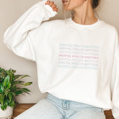Psychische Gesundheit | Sans VII Französisch Grau Sweatshirt