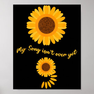 Psychische Gesundheit Semikolon Sonnenblume Suizid Poster