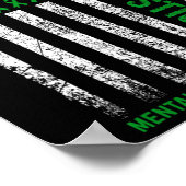 Psychische Gesundheit Sensibilisierung für die Sti Poster (Ecke)