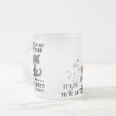 Psychische Gesundheit simuliert durch Cat Jokes Mattglastasse (Vorderseite Links)