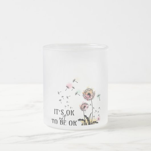 Psychische Gesundheit simuliert durch Cat Jokes Mattglastasse (Mittel)