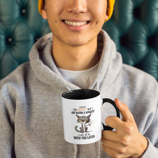 Psychische Gesundheit simuliert durch Cat Jokes Tasse