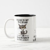 Psychische Gesundheit simuliert durch Cat Jokes Zweifarbige Tasse (Links)