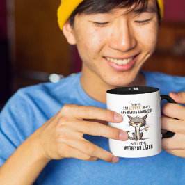 Psychische Gesundheit simuliert durch Cat Jokes Zweifarbige Tasse