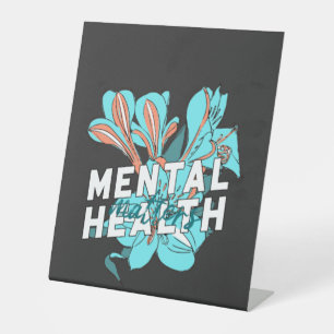 Psychische Gesundheit Sockelschild