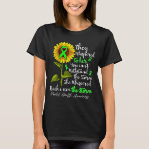 Psychische Gesundheit Sonnenblume ich bin grünes B T-Shirt