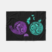 Psychische Gesundheit Suizidbewusstsein Semicolon Fleecedecke (Vorderseite (Horizontal))