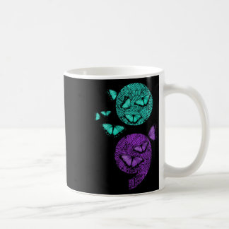 Psychische Gesundheit Suizidbewusstsein Semicolon  Kaffeetasse