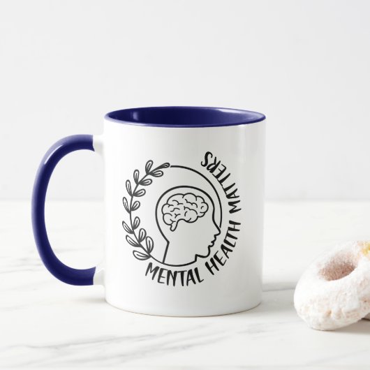 Psychische Gesundheit Tasse (Mit Donut)