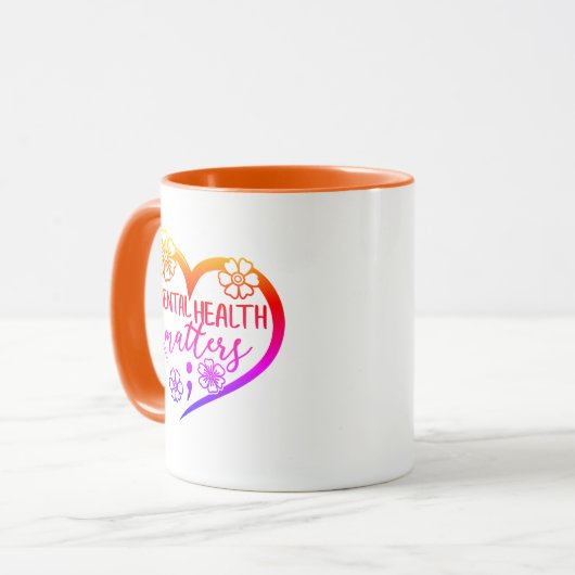 Psychische Gesundheit Tasse (Vorderseite Links)