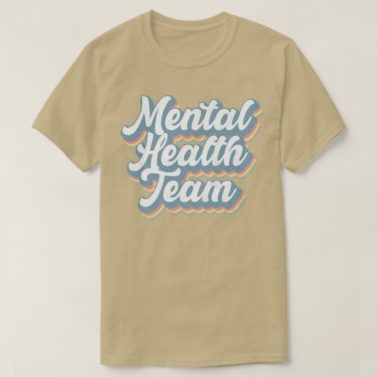 Psychische Gesundheit Team Sensibilisierung Monat  T-Shirt (Design vorne)