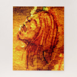 Psychische Gesundheit Traurigkeit Aquarellmalerei Puzzle