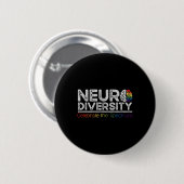 Psychische Gesundheit und Autismus Button (Vorne & Hinten)