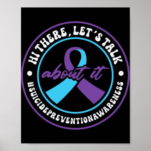 Psychische Gesundheit Unterstütz 988 Selbstmordprä Poster (Vorne)