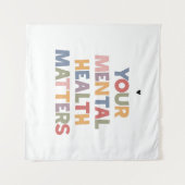 Psychische Gesundheit Wandteppich (Vorderseite (Horizontal))