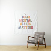 Psychische Gesundheit Wandteppich (Beispiel)