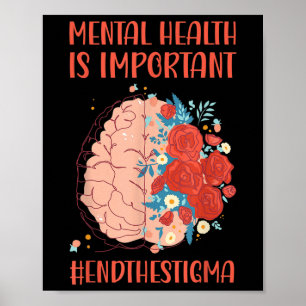 Psychische Gesundheit Wichtiges Ende Stigma Psychi Poster