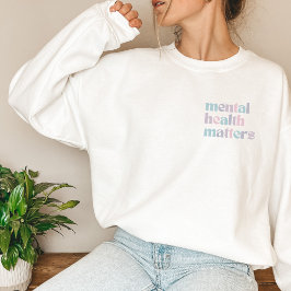 Psychische Gesundheit | Zitat Gemischtes Französis Sweatshirt