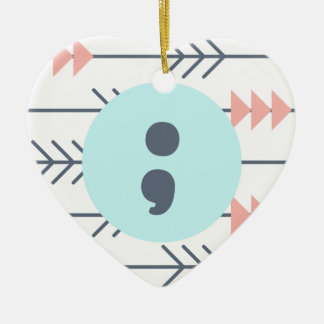 Psychische Gesundheiten Keramikornament
