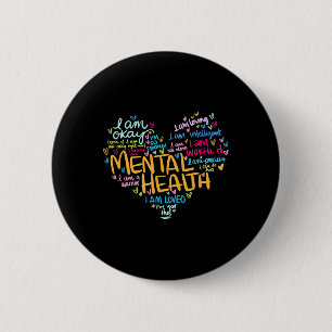Psychische Gesundheitsaufklärung Depression Pullov Button