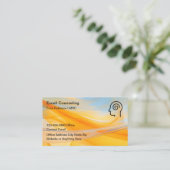 Psychische Gesundheitsberatung Moderne Visitenkart Visitenkarte (Stehend Vorderseite)