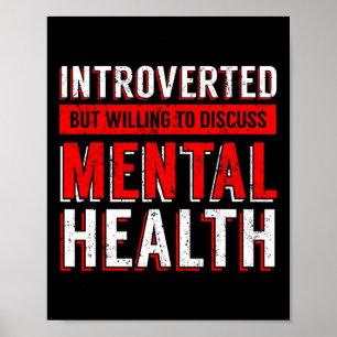 Psychische Gesundheitsbewusstsein Depression Poster