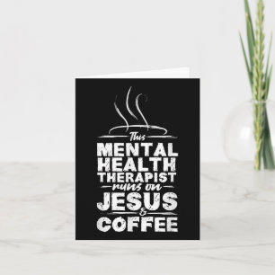 Psychische Gesundheitsbewusstsein Jesus & Amp; Kaf Karte