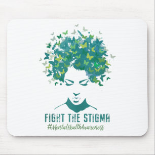Psychische Gesundheitsbewusstsein Monat kämpfen St Mousepad