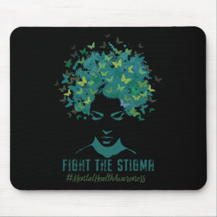 Psychische Gesundheitsbewusstsein Monat kämpfen St Mousepad