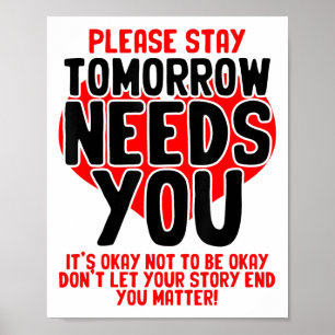 Psychische Gesundheitsbewusstsein Monat Menschen m Poster