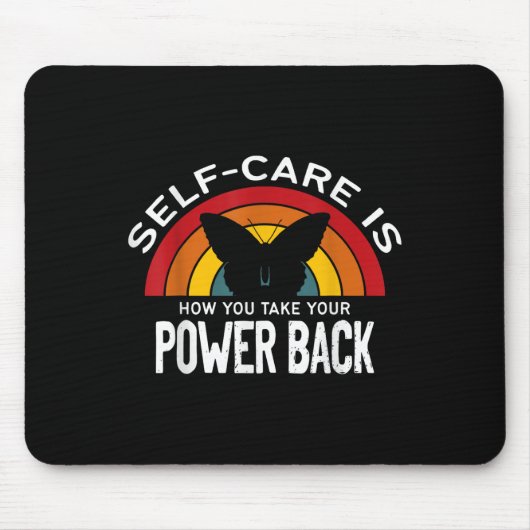 Psychische Gesundheitsbewusstsein Selbstversorgung Mousepad (Vorne)