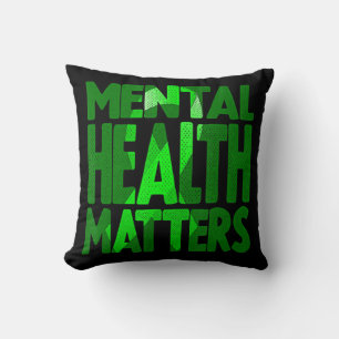 Psychische Gesundheitsfragen Mai ist Mental Health Kissen