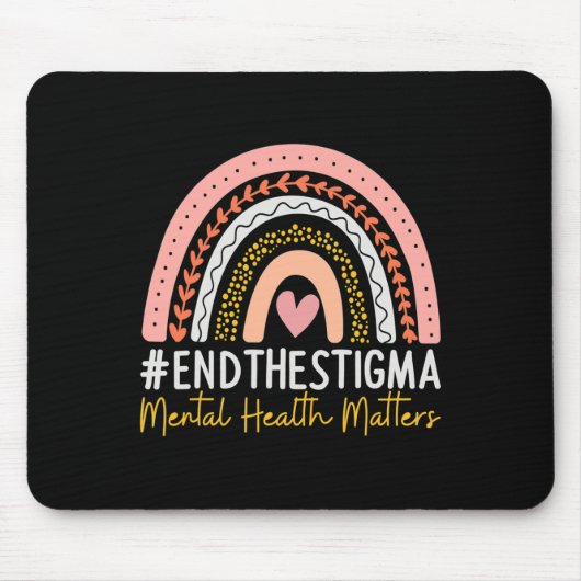 Psychische Gesundheitsprobleme beenden das Stigma Mousepad (Vorne)