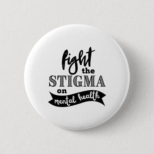 Psychische Gesundheitsprobleme bei Stigma Button (Vorderseite)